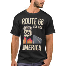 Route 66 Vintage Wegrand-Americana Retro 70s Amer