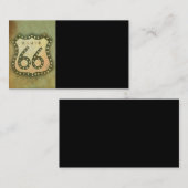 Route 66 visitekaartje Sjabloon Fotokunst (Voorkant / Achterkant)