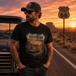 Route 66 Vrachtwagenchauffeur T-shirt