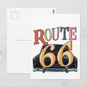 route 66-VS Briefkaart (Voorkant / Achterkant)