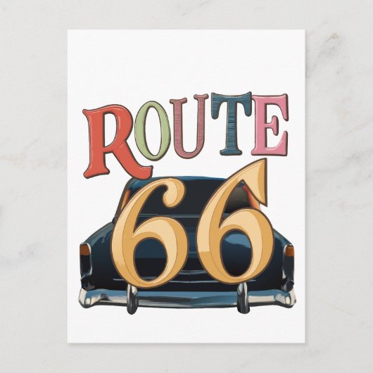 route 66-VS Briefkaart (Voorkant)
