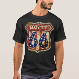 Route 66 weathered t-shirt