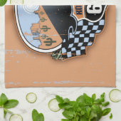 Route 66 woestijn theedoek (Gevouwen)