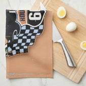 Route 66 woestijn theedoek (Quarter Fold)