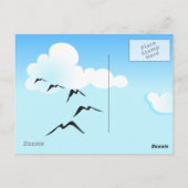 Route à flanc de colline, carte postale (Dos)