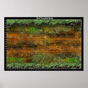 Route bien parcourue - Carte de bataille Poster