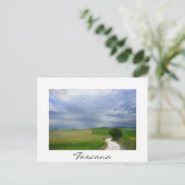 Route courbe vers une destination Carte postale To (Debout devant)
