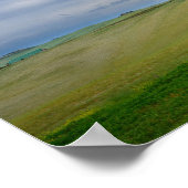 Route courbée vers une affiche de destination (Coin)