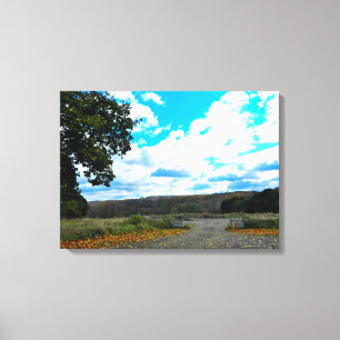 ROUTE DE CAMPAGNE À NEW YORK sur toile