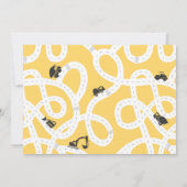 Route de construction 1er anniversaire Invitation (Dos)