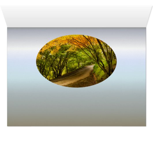 Route de la campagne à l'automne (Intérieur Horizontal (Bas))