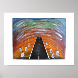 Route de souffrance / Papier (Matte) Poster