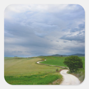 Route de vent en Toscane autocollant