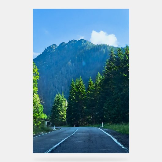 Route forestière des Carpates – Impression de mont (Recto)