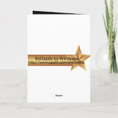 Route historique 66 Carte de voeux Noir (Dos)