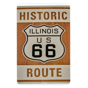 Route historique 66 en Illinois Magnet