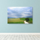 Route incurvée vers une toile de destination (Insitu (Plancher de Bois))