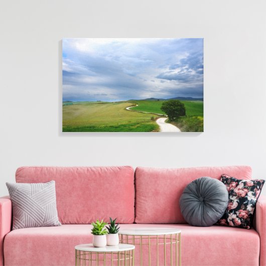 Route incurvée vers une toile de destination (Insitu(Salon))