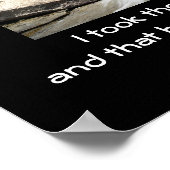 Route moins parcourue - impression d'art (Coin)