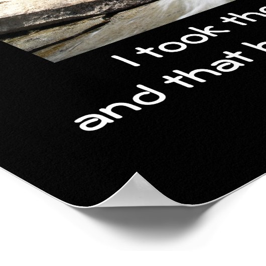 Route moins parcourue - impression d'art (Coin)