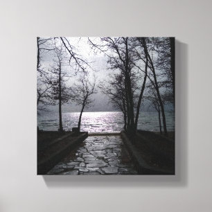 Route naar Lake Tahoe Canvas Afdruk