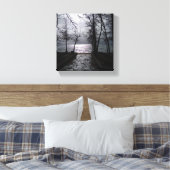 Route naar Lake Tahoe Canvas Afdruk (Insitu (Slaapkamer))