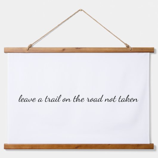 Route non prise bois tapissé tapisserie murale (Devant)