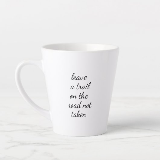 Route non prise en latte Mug (Gauche)