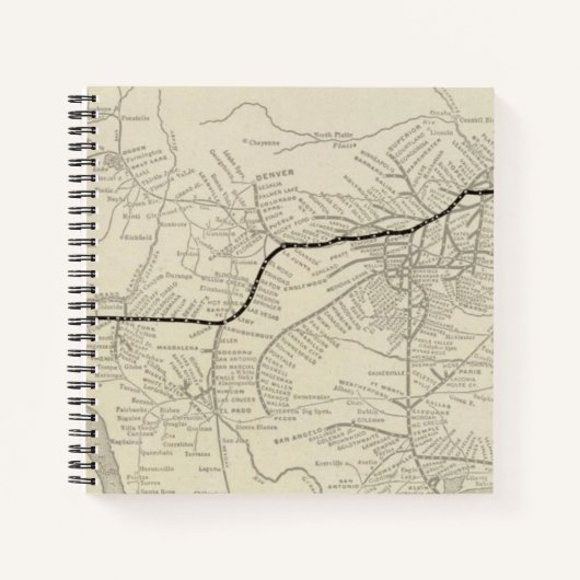Route of the California Limited Notitieboek (Voorkant)
