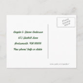 Route postale Nouvelle adresse Faire-part d'hiver (Dos)