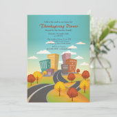 Route Pour La Ville Invitation De Thanksgiving (Debout devant)