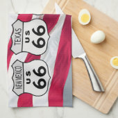 Route US 66 States Theedoek (Quarter Fold)