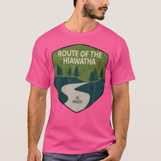  route van de Hiawatha Trail bergwandeling T-shirt