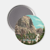 Route vers Mt. Rushmore Magnet (Recto/Verso)