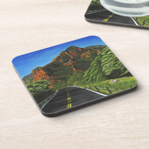 Route vers Slide Rock Dessous de verre en plastiqu