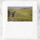 Route vers Terrapille en Toscane autocollant recta (Sac)