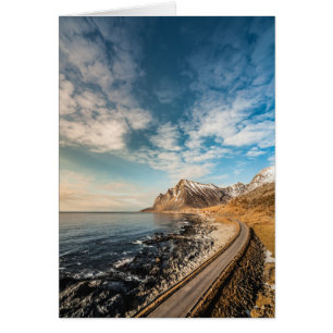 Route vers Vikten Norvège Carte de paysage