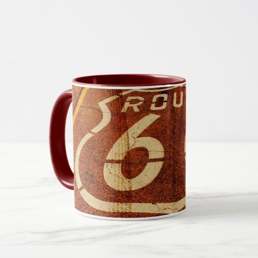 Route Vintage 66 Mug (Devant gauche)