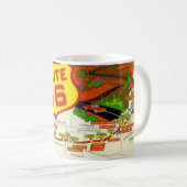 Route vintage 66 Mug (Devant droit)