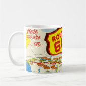 Route vintage 66 Mug (Gauche)