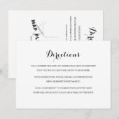 Routebeschrijving Kaart met Kaart in Zwart & Wit (Voorkant / Achterkant)