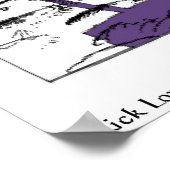 Routebeschrijving Op De Maan Grappige Poster (Hoek)