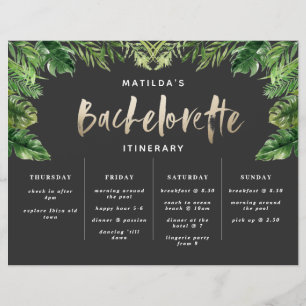 routebeschrijving tropisch weekeinde Bachelorette