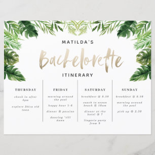 routebeschrijving tropisch weekeinde Bachelorette