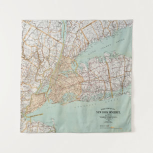  routekaart van de New York District Gallery Wandkleed
