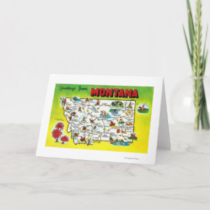 Routekaart van de staat, groeten van kaart