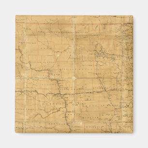 Routekaart van het gebied Dakota na de vlucht Magneet