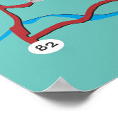 Routekaart voor het Grote Meer Poster (Hoek)