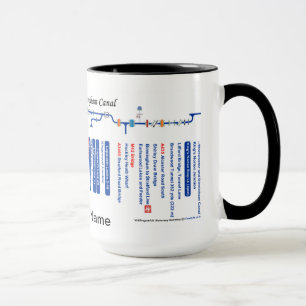 Routekaart voor het Kanaal Wor'ster en B'ham Mok