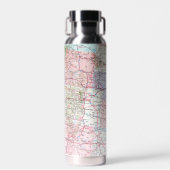 routekaart voor midwest-amerika waterfles (Voorkant)